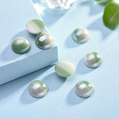 Opaque Glass Cabochons&nbsp;GGLA-S038-12M-8mm