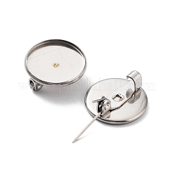 Non-Tarnish 304 Stainless Steel Brooch Base Settings&nbsp;FIND-D035-04A-P