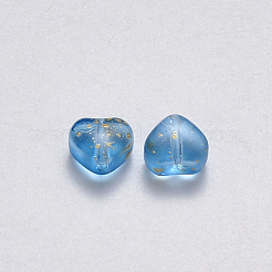 Transparent Spray Painted Glass Beads&nbsp;GLAA-R211-02-E02