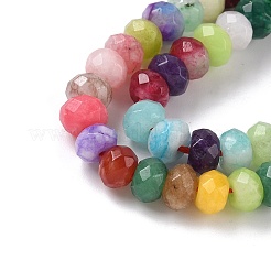 Natural Dyed White Jade Beads Strands&nbsp;G-F753-06C