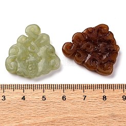 Dyed Natural Xiuyan Jade Carved Pendants&nbsp;G-M195-02