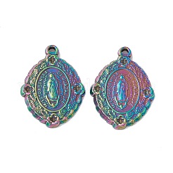 Ion Plating(IP) Oval 304 Stainless Steel Pendant Rhinestone Settings&nbsp;STAS-G278-28M
