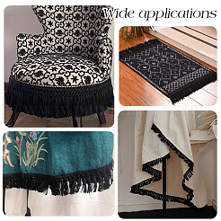 Cotton Tassel Lace Ribbon&nbsp;OCOR-WH0105-197B