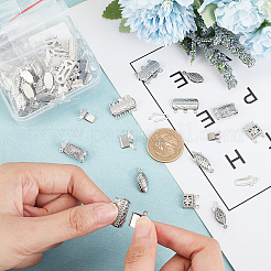 60 Sets 6 Styles 304 Stainless Steel Box Clasps&nbsp;STAS-DC0009-62
