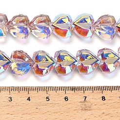 Electroplate Transparent Glass Beads Strands&nbsp;X-EGLA-B012-AB08