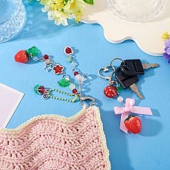 2Pcs 2 Styles Resin Pendant Decorations&nbsp;HJEW-TA0001-37