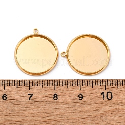 Brass Pendant Cabochon Settings&nbsp;KK-F898-20E-G