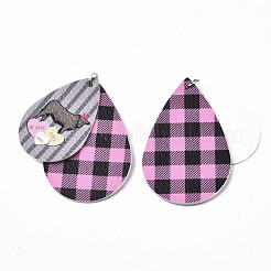 Animal Theme PU Leather Big Pendants&nbsp;FIND-R084-04E