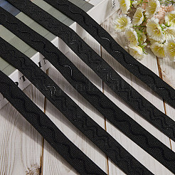2 Styles Flat Non-slip Transparent Silicone Polyester Elastic Bands&nbsp;SRIB-GF0001-49A