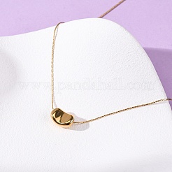 304 Stainless Steel Bean Pendant Necklaces for Women&nbsp;NJEW-K255-40G