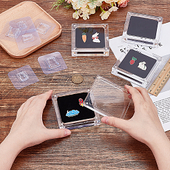 4Pcs Square Transparent Acrylic Loose Diamond Storage Magnetic Boxes&nbsp;CON-PH0003-31