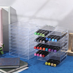 Acrylic Marker Pen Storage Box&nbsp;AJEW-WH0609-751