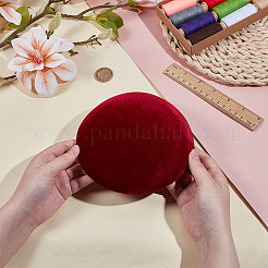 Velet Pillbox Stewardess Fascinator Hat Base for Millinery&nbsp;AJEW-WH0248-757A