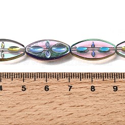 Electroplated Transparent Glass Beads Strands&nbsp;GL-CBA98F0-08F
