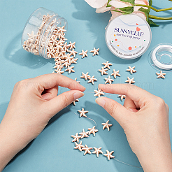 DIY Ocean Themed Stretchy Bracelet Making Kits&nbsp;DIY-SC0014-23