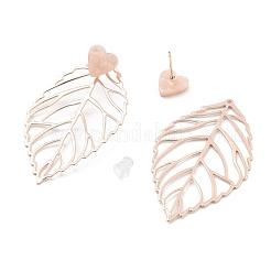 Rack Plating Brass Stud Earrings&nbsp;EJEW-C108-02RG