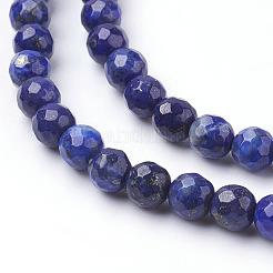 Natural Dyed Lapis Lazuli Beads Strands&nbsp;G-G059-6mm