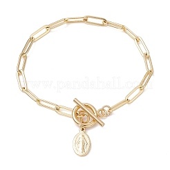 Brass Paperclip Chains Bracelets for Women&nbsp;BJEW-JB11316