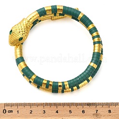 Snake Alloy Bangles for Women&nbsp;BJEW-Z135-01G-02