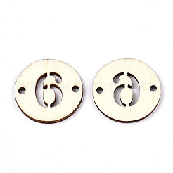 Unfinished Natural Poplar Wood Links Connectors&nbsp;WOOD-S045-138B-6