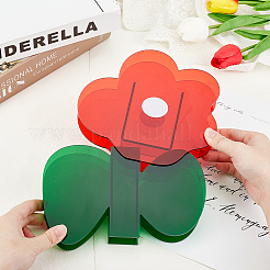 Flower Shape Plastic Vase&nbsp;DIY-WH0227-16