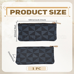 Triangle Printed PU Leather Zipper Wallets&nbsp;ABAG-WH0048-36C