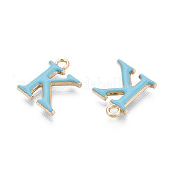Rack Plating Alloy Enamel Pendants&nbsp;ENAM-T024-53K-G