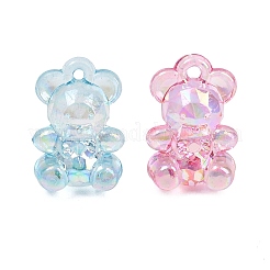 40Pcs 8 Colors Transparent Acrylic Pendants&nbsp;MACR-FP0001-14
