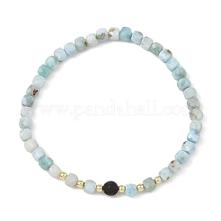 Natural Larimar Beaded Bracelets&nbsp;BJEW-JB14223