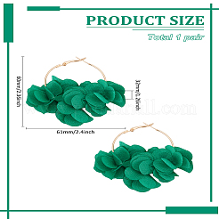 1 Piar Alloy Hoop Earrings&nbsp;EJEW-LP0001-88A