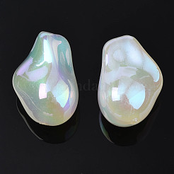 Rainbow Iridescent Plating Acrylic Beads&nbsp;PACR-S221-007