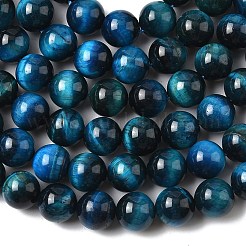 Natural Tiger Eye Beads Strands&nbsp;G-K203-87-10mm