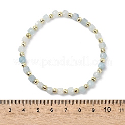 4Pcs 4 Styles Adjustable Natural Aquamarine & Synthetic Hematite Bead Bracelets&nbsp;BJEW-JB14151-02