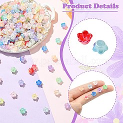 500Pcs ABS Plastic Bead Caps&nbsp;OACR-CJ0002-70