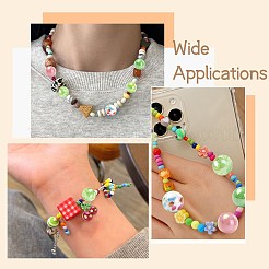 45Pcs 9 Styles Plastic Round Bead & Acrylic Beads Kits&nbsp;MACR-CJ0002-45