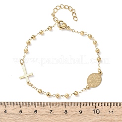 Religion 304 Stainless Steel Link Bracelets&nbsp;LS-BJEW-F524-05A-G