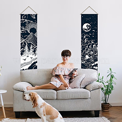 Moon & Sun Pattern Polyester Decorative Wall Tapestrys&nbsp;AJEW-WH0399-020
