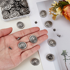 40Sets Alloy Decorative Rivets&nbsp;DIY-GA0008-93