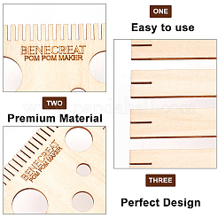 1 Set Wood Weaving Looms Kit&nbsp;DIY-BC0006-71