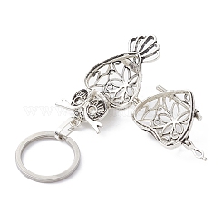 Brass Hollow Owl Pendant Keychain&nbsp;KEYC-JKC00561