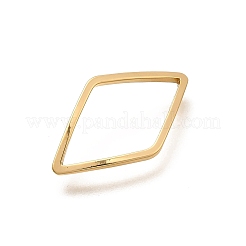 Brass Open Back Bezel Link Rings&nbsp;KK-B152-08D-G