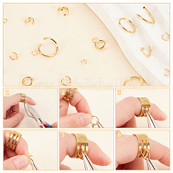 6 Styles 304 Stainless Steel Open Jump Rings&nbsp;STAS-AR0002-18G