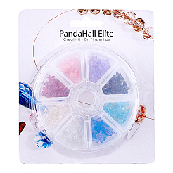 Transparent Spray Painted Glass Charms&nbsp;GLAA-PH0007-79