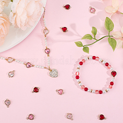 18Pcs 3 Colors K9 Glass Connector Charms&nbsp;FIND-BBC0002-31
