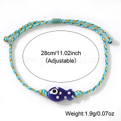 Handmade Porcelain Fish Charm Adjustabale Bracelets&nbsp;XD8221-1