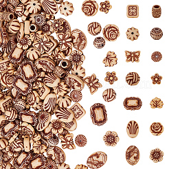 210Pcs 14 Styles Opaque Acrylic Beads&nbsp;SACR-PA0001-26