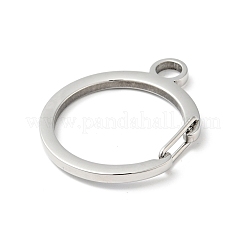 Non-Tarnish 304 Stainless Steel Gate Snap Key Clasps&nbsp;STAS-C056-09P