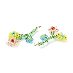 Glass Beaded Pendants&nbsp;GLAA-C028-05B