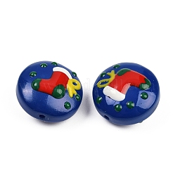 Christmas Handmade Lampwork Enamel Beads&nbsp;LAMP-C020-03F