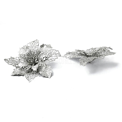 Plastic Glitter Artificial Flower&nbsp;HJEW-R124-01